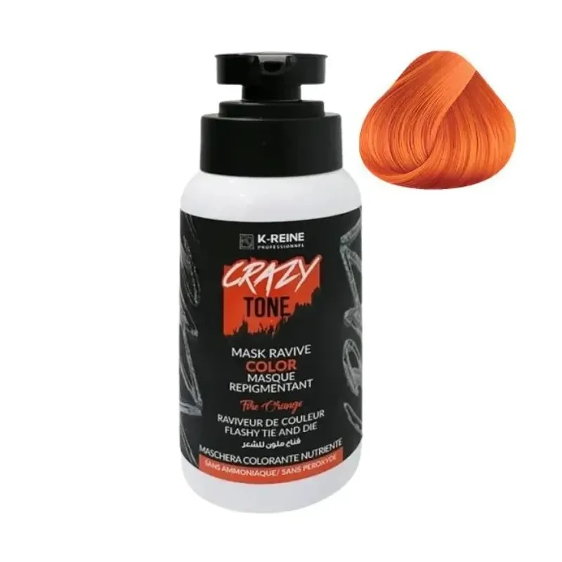 K-REINE Masque Colorant Ravive Crazy Tone Fire Orange 250 ml