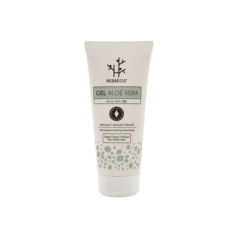 HERBEOS Gel Aloe Vera à l'huile de Pepins de Figue de Barbarie et au Collagene Marin 200 ml