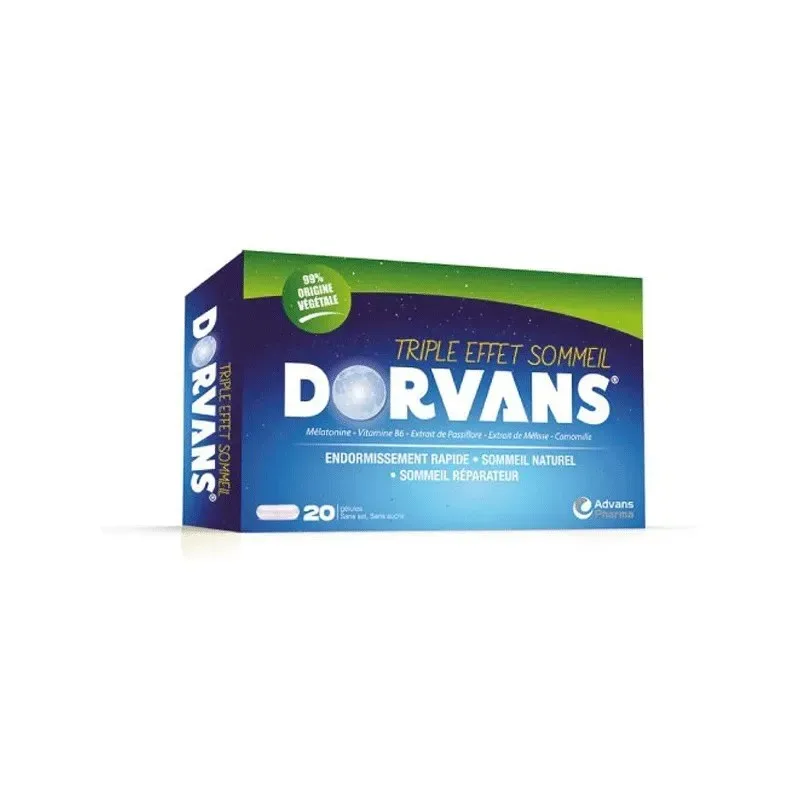ADVANS PHARMA Dorvans Triple Effet Sommeil 20 Gélules