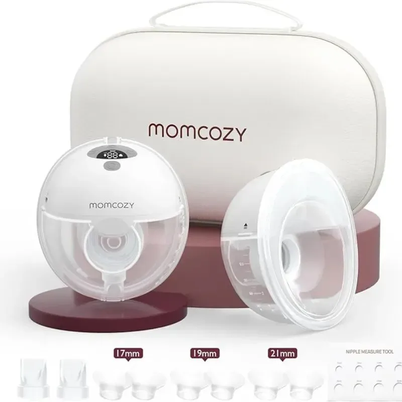 MOMCOZY M5 Tire Lait Mains Libres avec 5 Tailles Double