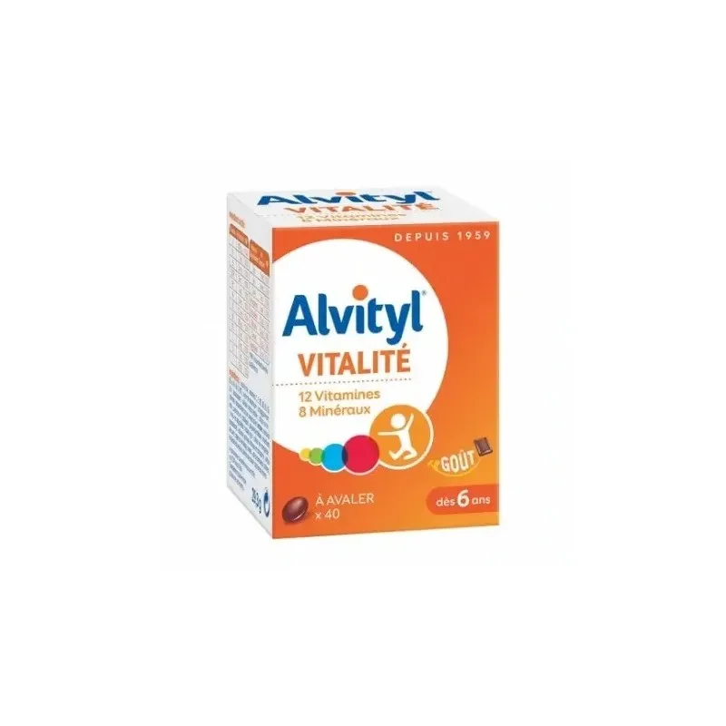 ALVITYL 12 Vitamines et 8 Mineraux 40 Comprimes