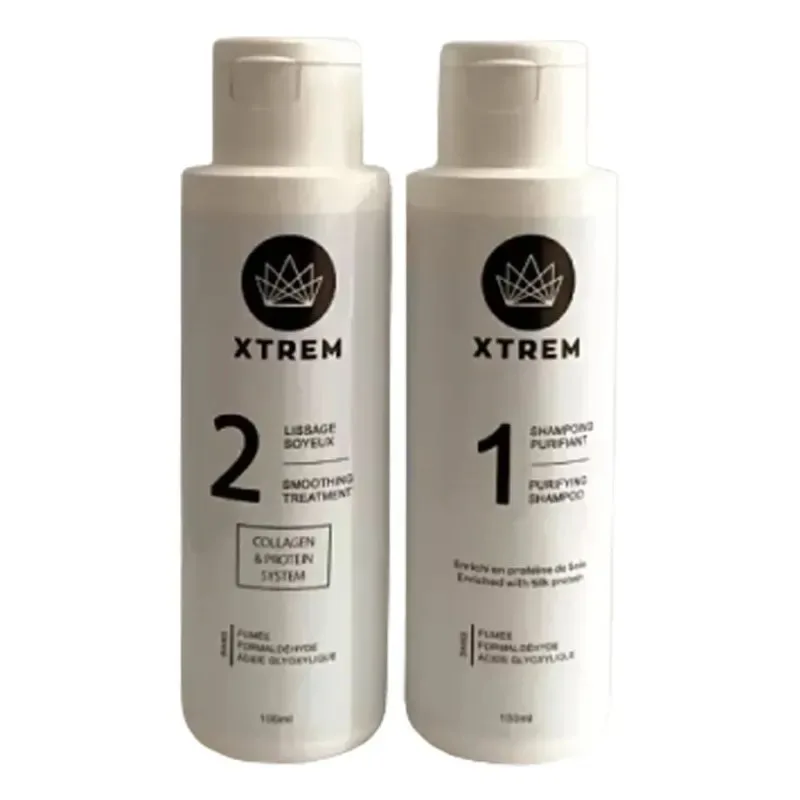 XTREM KERATIN Minii Kit Shampoing Purifiant 100ml+lissage Soyeux 100 ml