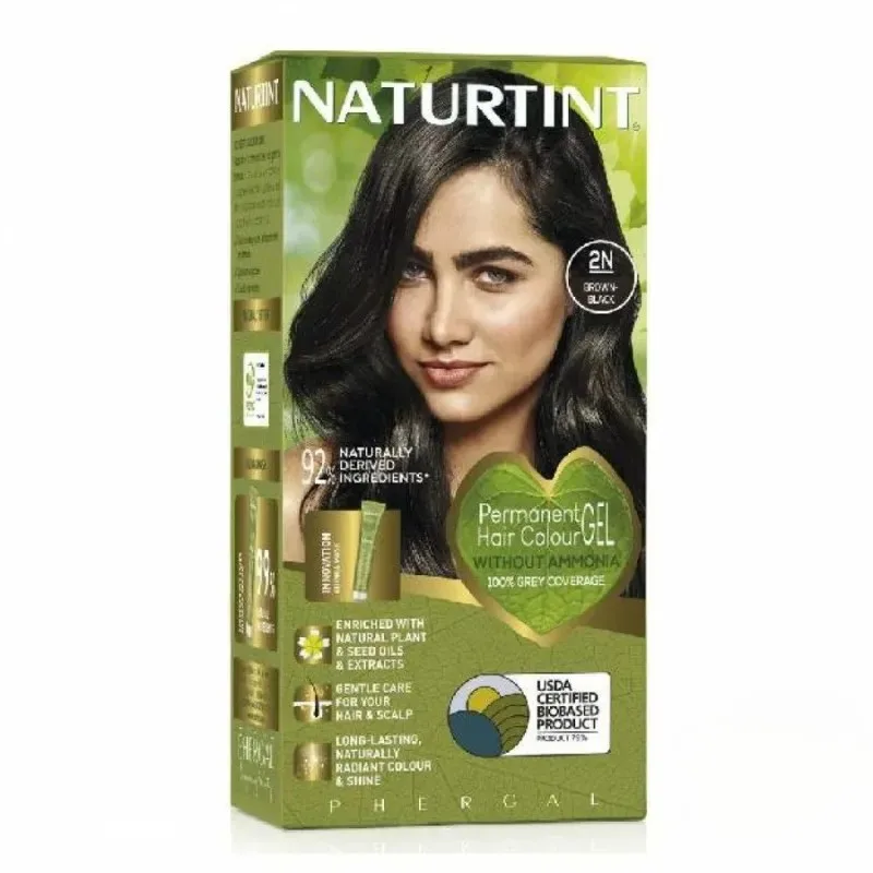 NATURTINT Coloration Permanente 2N Chatin Noir 170 ml