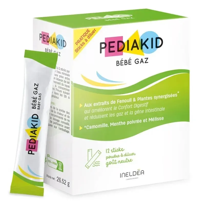 PEDIAKID Bébé Gaz 12 Sticks