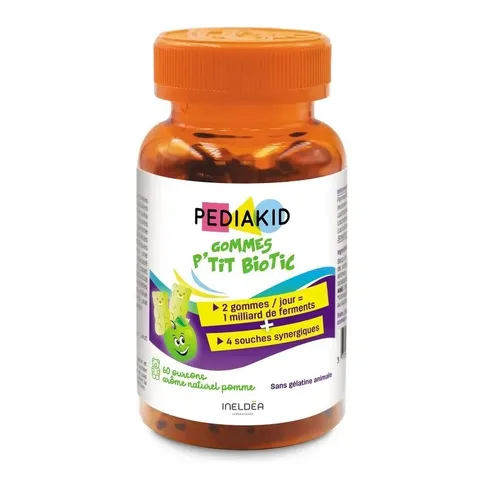 PEDIAKID Gommes p'titbiotique 60 Oursons
