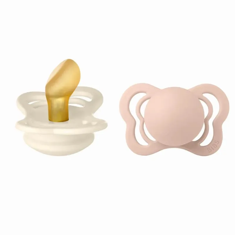 BIBS 02 Sucettes Couture Pacifier Ivory Blush Size1 0m+