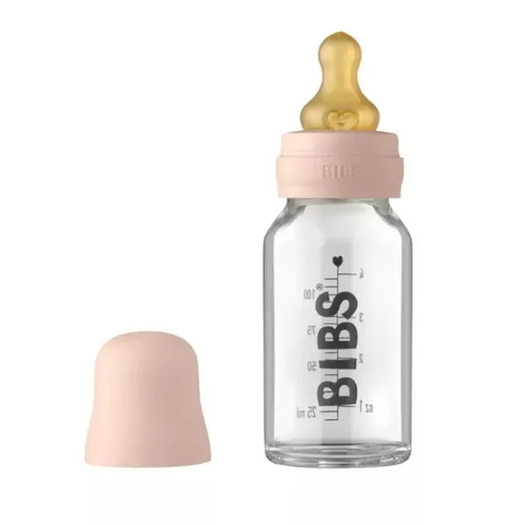 BIBS Biberon en Verre Blush Set Complet 0m+ 110 ml