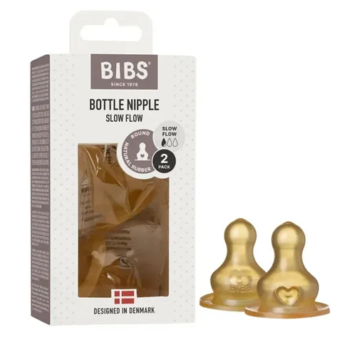 BIBS Tétine pour Biberon à Debit Lent 2 Pièces