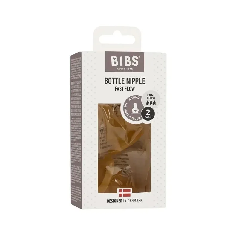 BIBS Tétines Biberon à Debit Rapide 2 Pièces