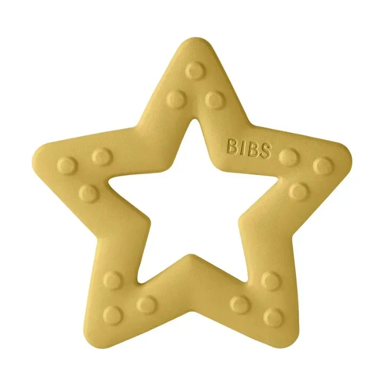 BIBS Baby Bitie Anneau Dentition Etoile Jaune