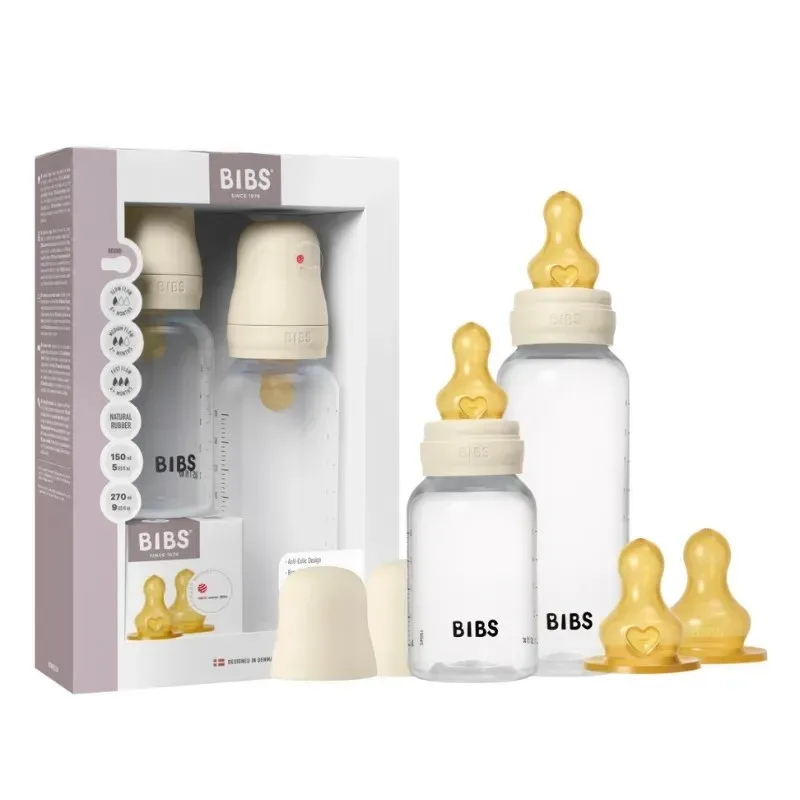 BIBS Ensemble de Biberons Grow Flow Latex 150m/270ml