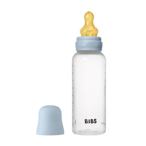 BIBS Biberon Bottle Latex Medium Flow Baby Blue 270 ml