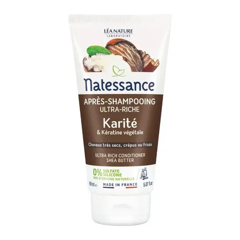 NATESSANCE Après-Shampooing Ultra Riche Karite 150 ml