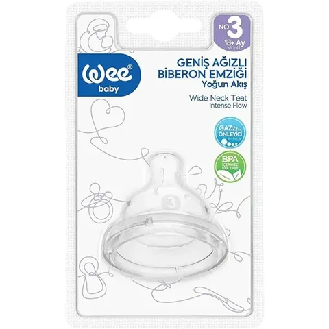 Wee Baby Tétine en Silicone Col Large 18+m 854