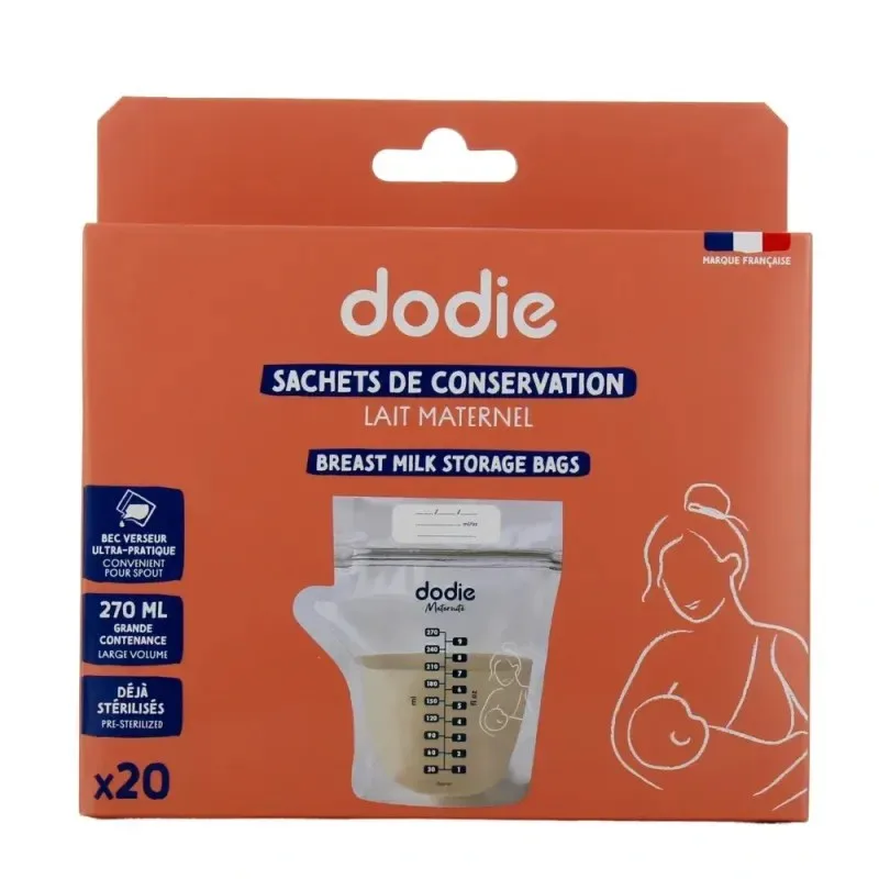 DODIE 20 Sachets de Conservation de Lait Maternel