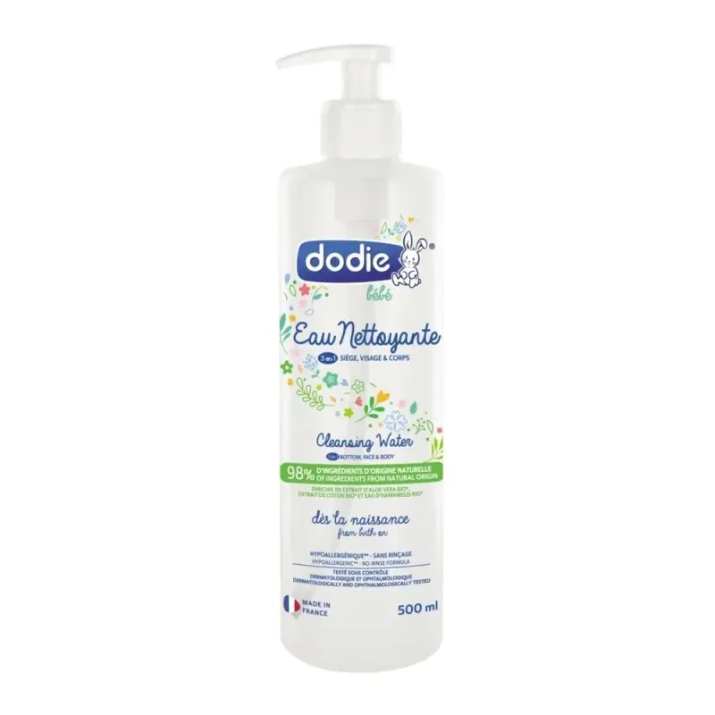 DODIE Eau Nettoyante Bébé 3 en 1 500 ml