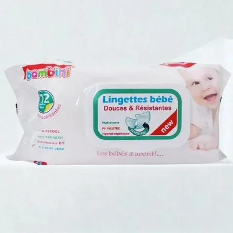 BAMBINI Lingettes Bébé Douces et Resistantes 72pieces