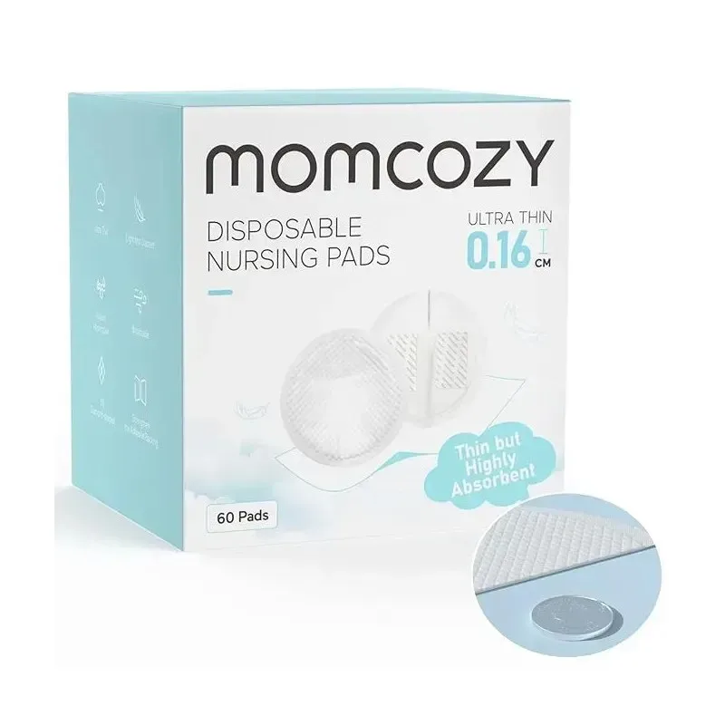 MOMCOZY 60 Coussinets D’allaitement Jetables Ultra Fins