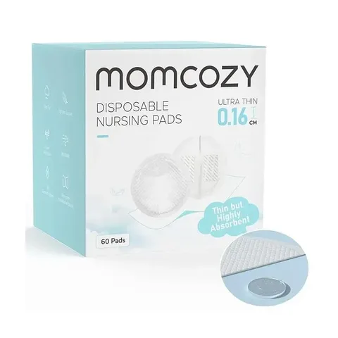 MOMCOZY 60 Coussinets D’allaitement Jetables Ultra Fins