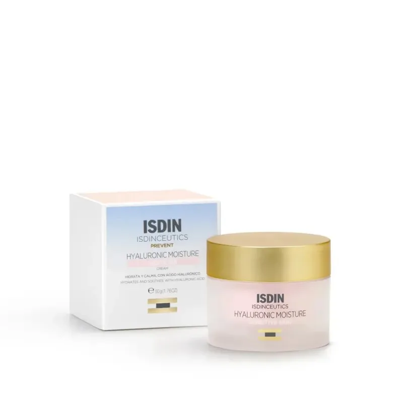ISDIN Crème Hydratante à l'acide Hyaluronique Peaux Sensibles 50 g