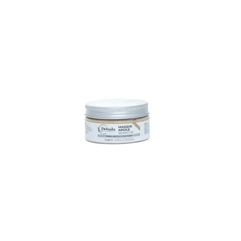 DEBADA Masque Argile Blanche Peau Sèche à Normale 100 g