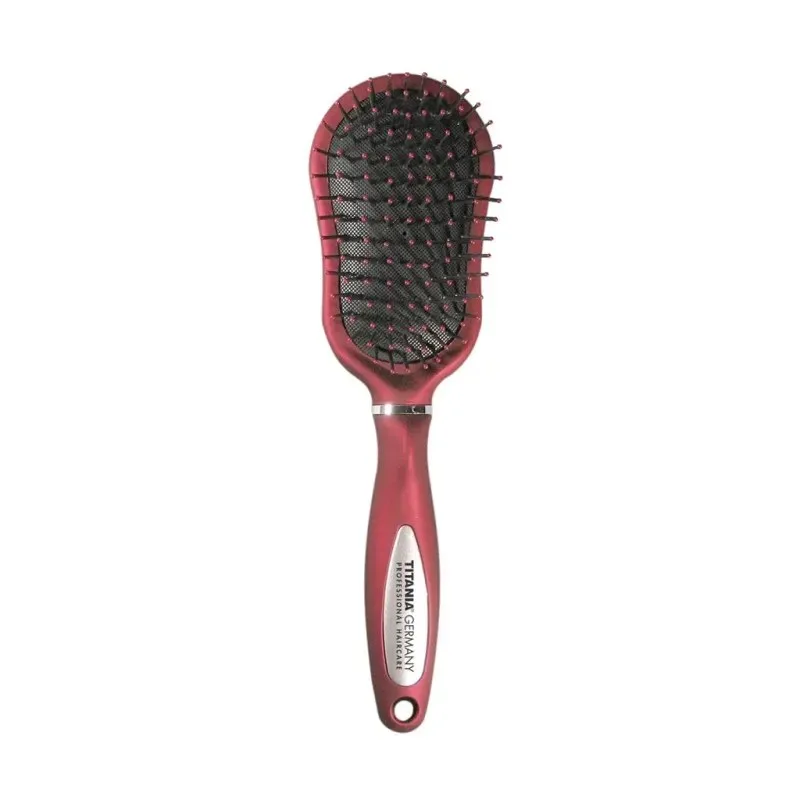 TITANIA Brosse Pneumatique Rouge à 9 Rangées