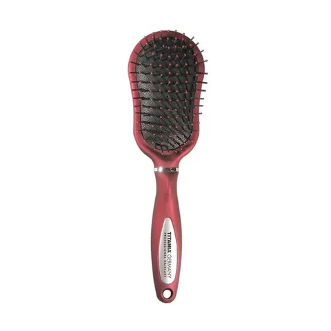 TITANIA Brosse Pneumatique Rouge à 9 Rangées