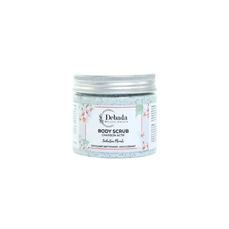DEBADA Body Scrub Charbon Actif Séduction Florale 150 g