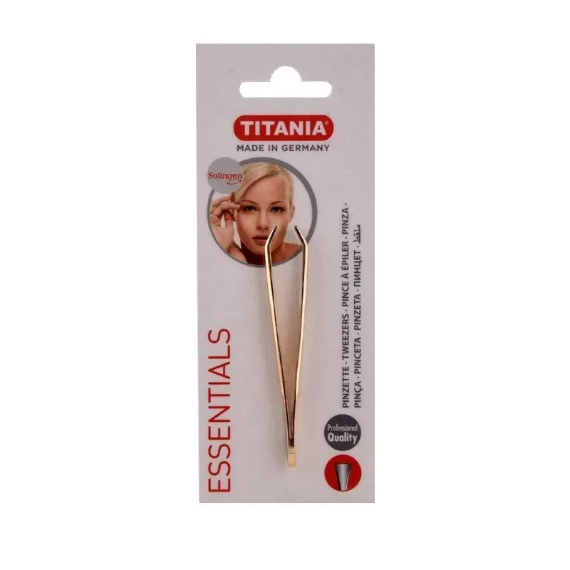 TITANIA Pince à Épiler Dorée 1074/GG