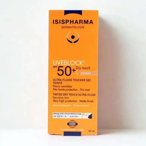 ISISPHARMA Uveblock Ultra Fluide Toucher Sec Teinté SPF50+ 40 ml