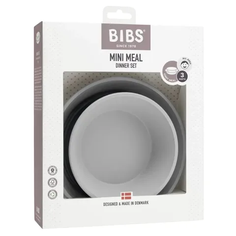 BIBS Set Assiette et Bol Cloud 3 Pièces