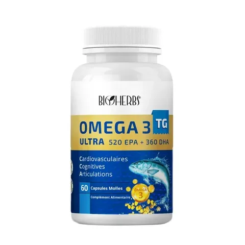 BIOHERBS Oméga 3 Ultra TG 60 Capsules