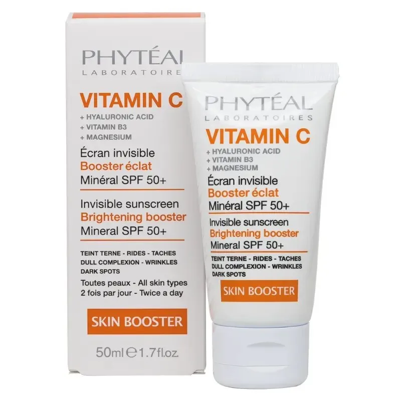 PHYTÉAL Vitamine C Écran Invisible SPF50+ 100 % Minéral 50 ml