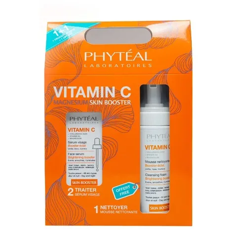 PHYTÉAL Coffret Vitamine C Sérum Visage 30 ml + Mousse Nettoyante 200 ml