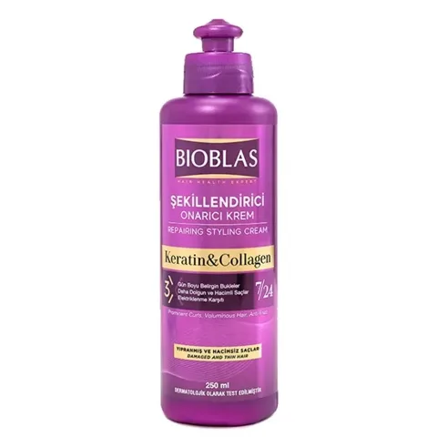 BIOBLAS Crème Capillaire Réparatrice et Coiffante 250 ml