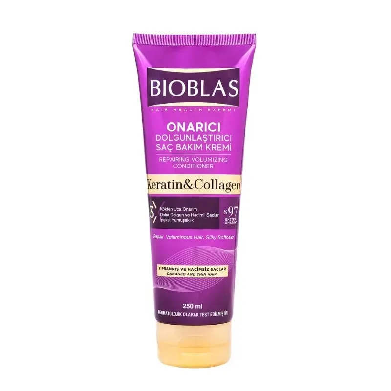 BIOBLAS Après-Shampooing au Collagène et à la Kératine Anti-Chute 250 ml