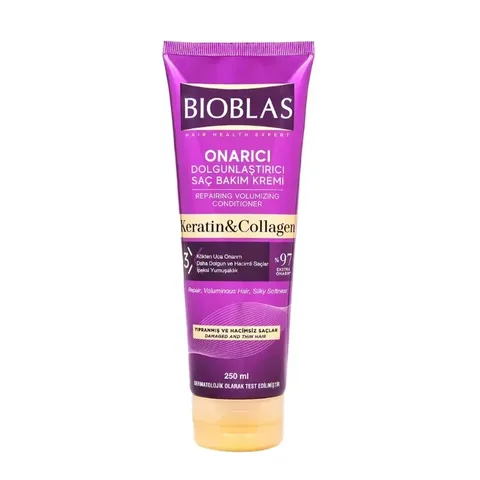 BIOBLAS Après-Shampooing au Collagène et à la Kératine Anti-Chute 250 ml