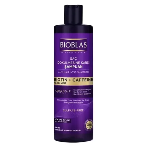 BIOBLAS Shampooing Biotine et Caféine 400 ml