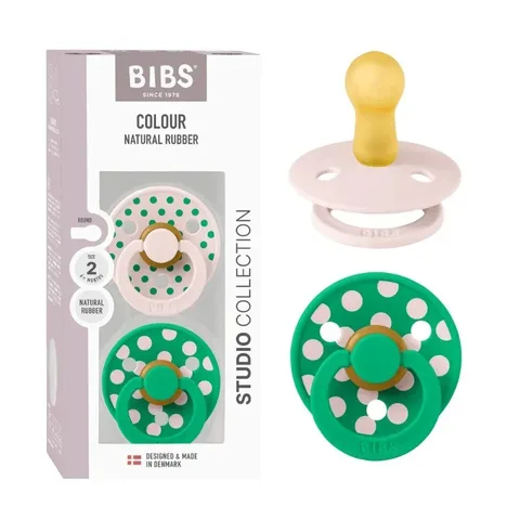BIBS 2 Sucettes Colour Natural Petal Cactus Taille 2 6 mois+