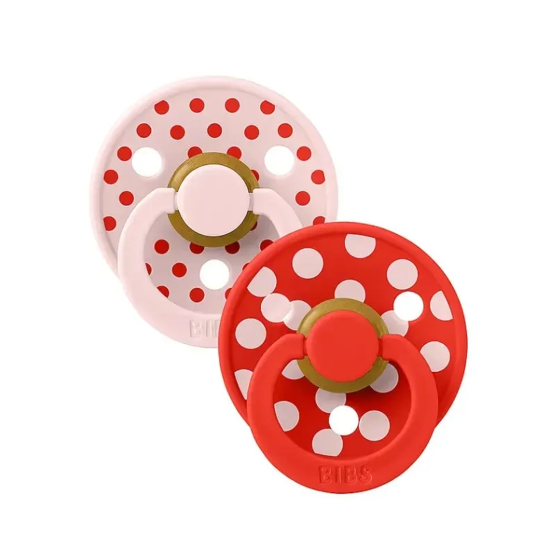 BIBS 2 Sucettes Colour Natural Rubber Blossom Candy Apple Taille 2 6 mois+