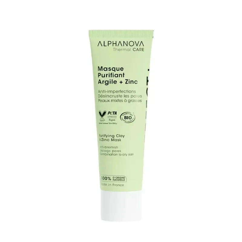 ALPHANOVA Thermal Care Masque Purifiant Argile + Zinc Perfect+ 50 ml