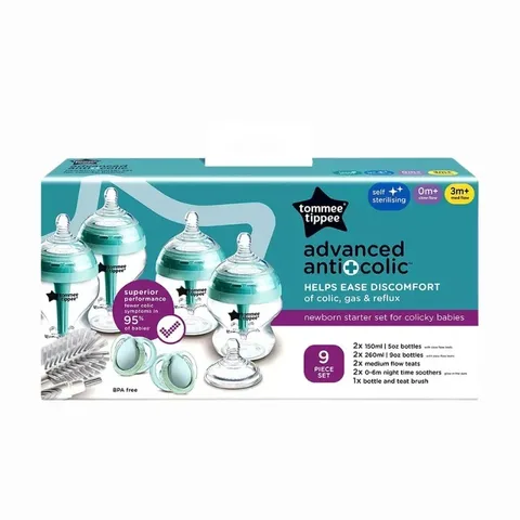 TOMMEE TIPPEE Kit de Démarrage Anti-Coliques Avancé pour Nouveau-Nés