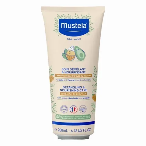 MUSTELA Soin Démêlant et Nourrissant Cheveux Longs Ondulés ou Bouclés 200 ml
