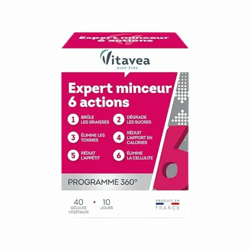 VITAVEA Expert Minceur 6 Actions 40 Gélules