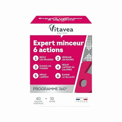 VITAVEA Expert Minceur 6 Actions 40 Gélules