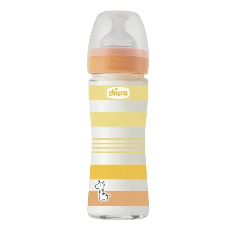 CHICCO Biberon Well-Being en Verre Flux Lent 0 mois+ 240 ml — photo 2
