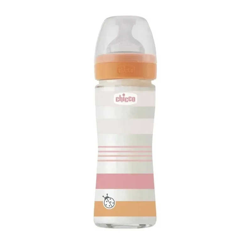 CHICCO Biberon Well-Being en Verre Flux Lent 0 mois+ 240 ml — photo 3