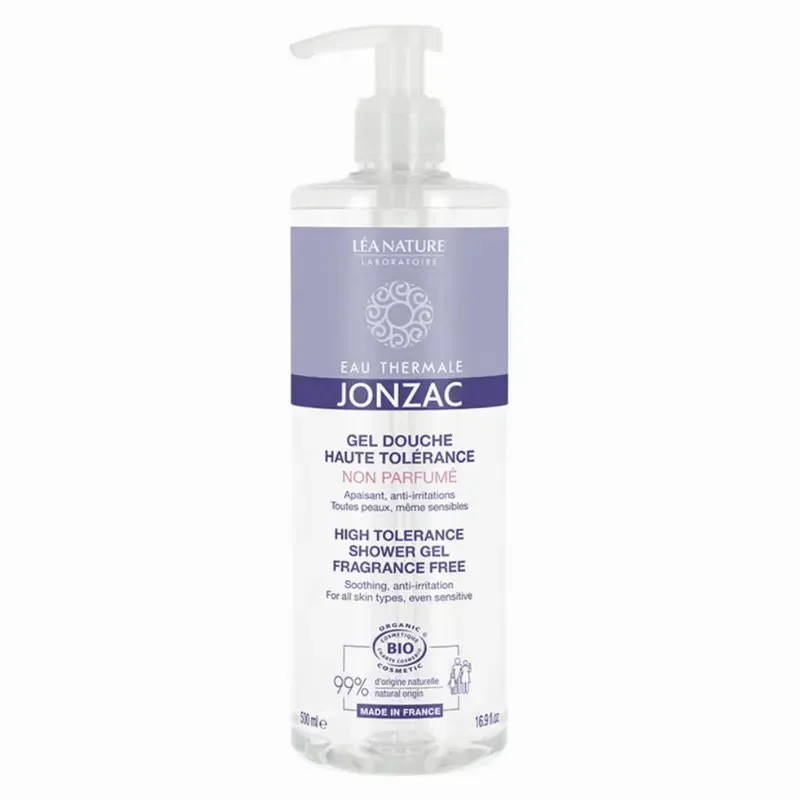 JONZAC Réactive Gel Douche Apaisant Bio 500 ml