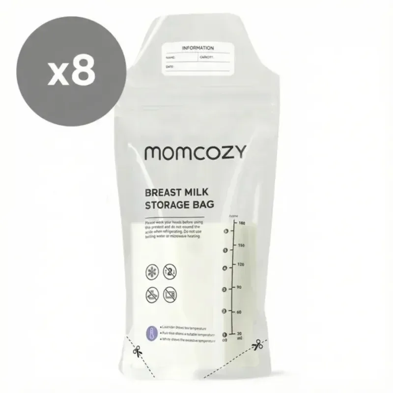 MOMCOZY Lot de 8 Sacs de Conservation de Lait Maternel 180 ml