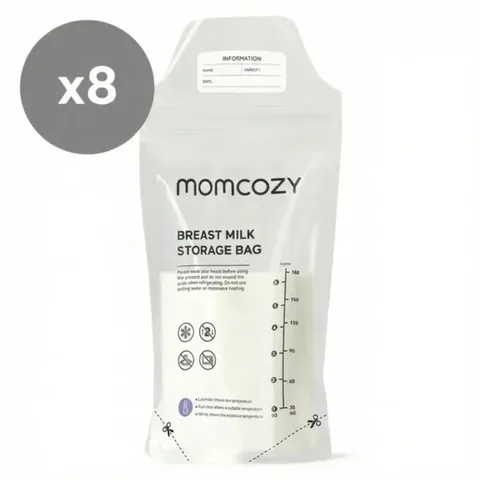 MOMCOZY Lot de 8 Sacs de Conservation de Lait Maternel 180 ml